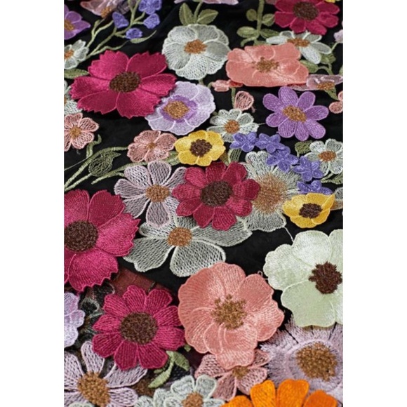 Chicwish 3D Floral Applique Maxi Skirt - Picture 5 of 9